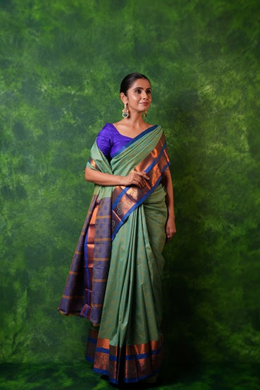 Kanchipuram Sage Green