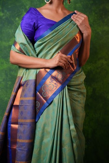 Kanchipuram Sage Green