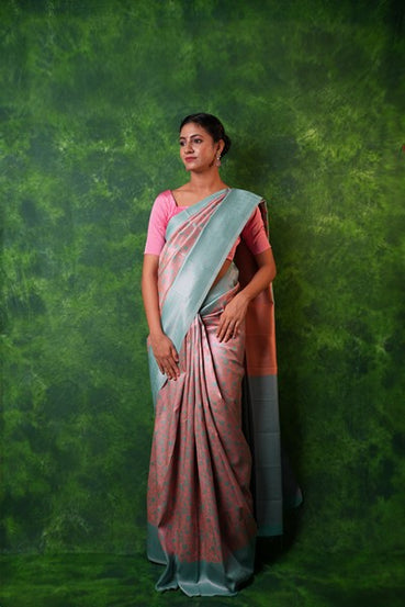 Kanchipuram Elegant Peach