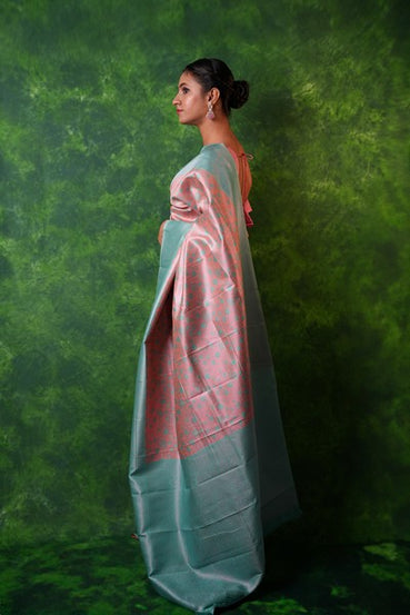 Kanchipuram Elegant Peach