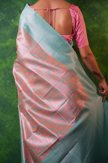 Kanchipuram Elegant Peach