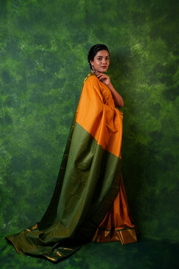 Kanchipuram Silk Forest Green