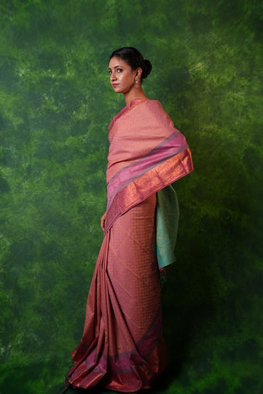 Kanchipuram Elegant Rose Pink