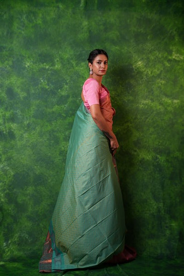 Kanchipuram Elegant Rose Pink