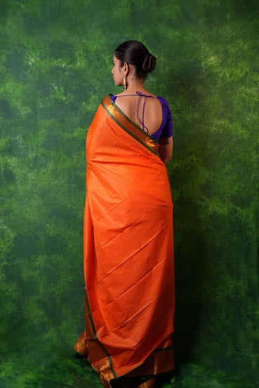 Kanchipuram Vibrant Orange