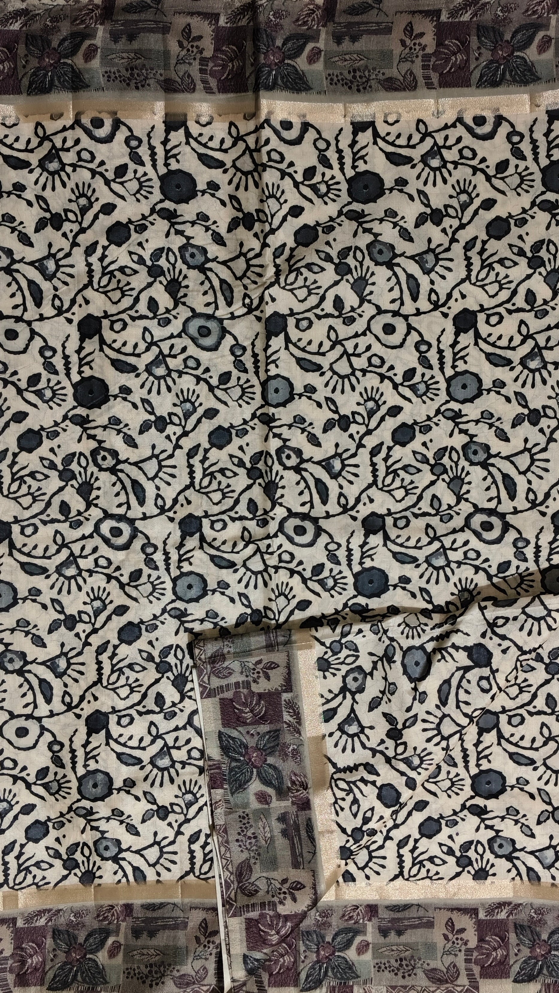 Black Kalamkari-Style