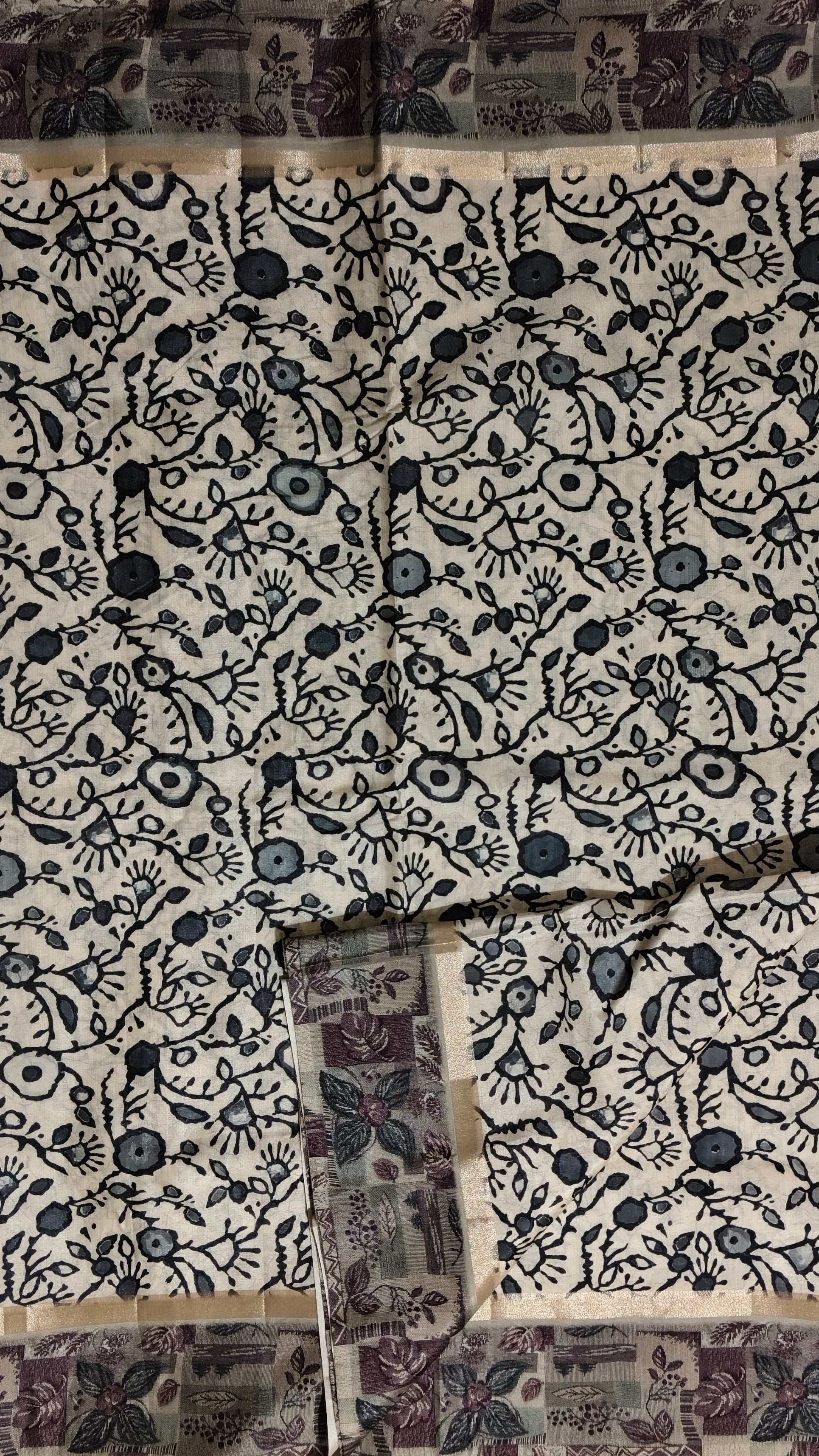 Black Kalamkari-Style