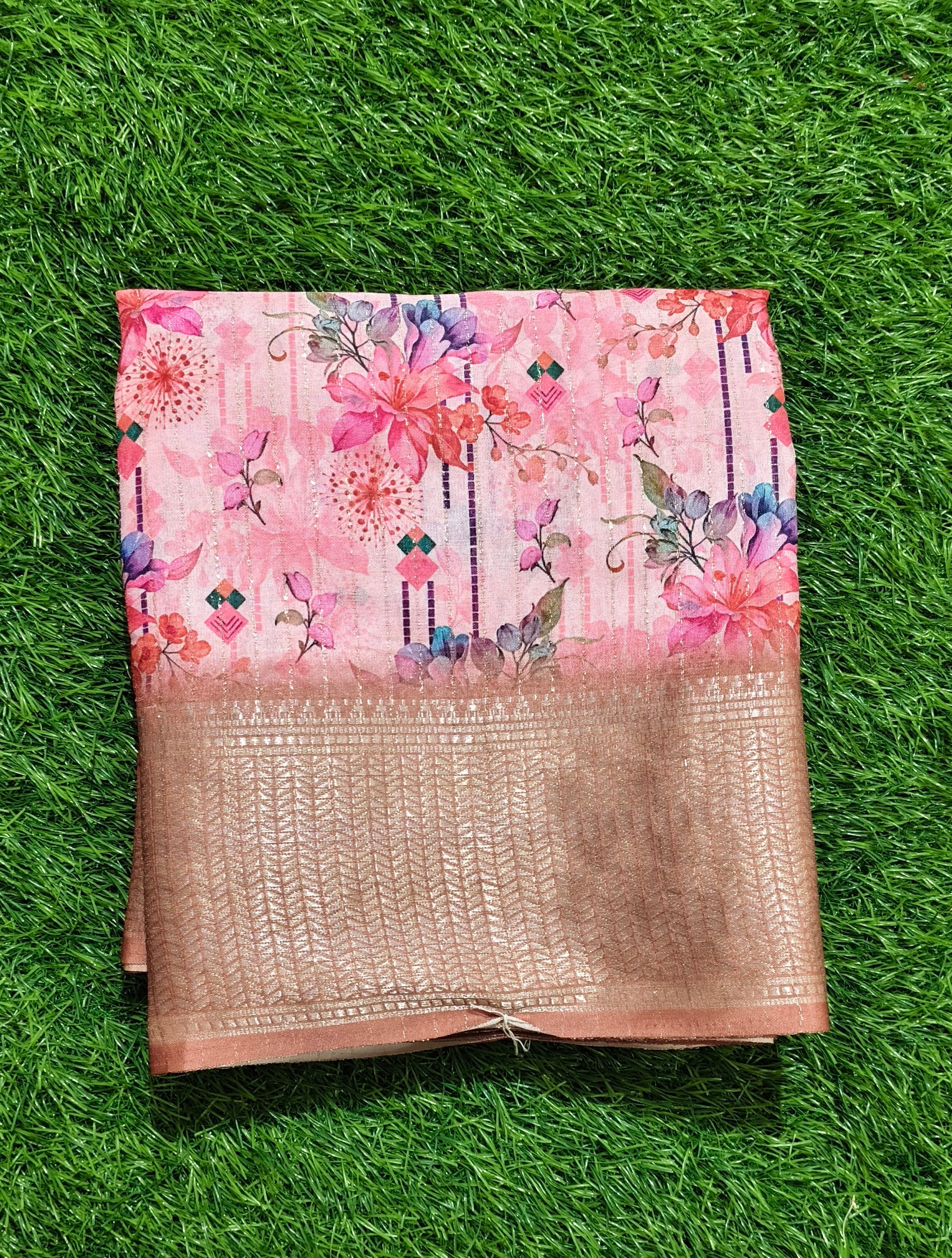 Rose-Gold Zari Border