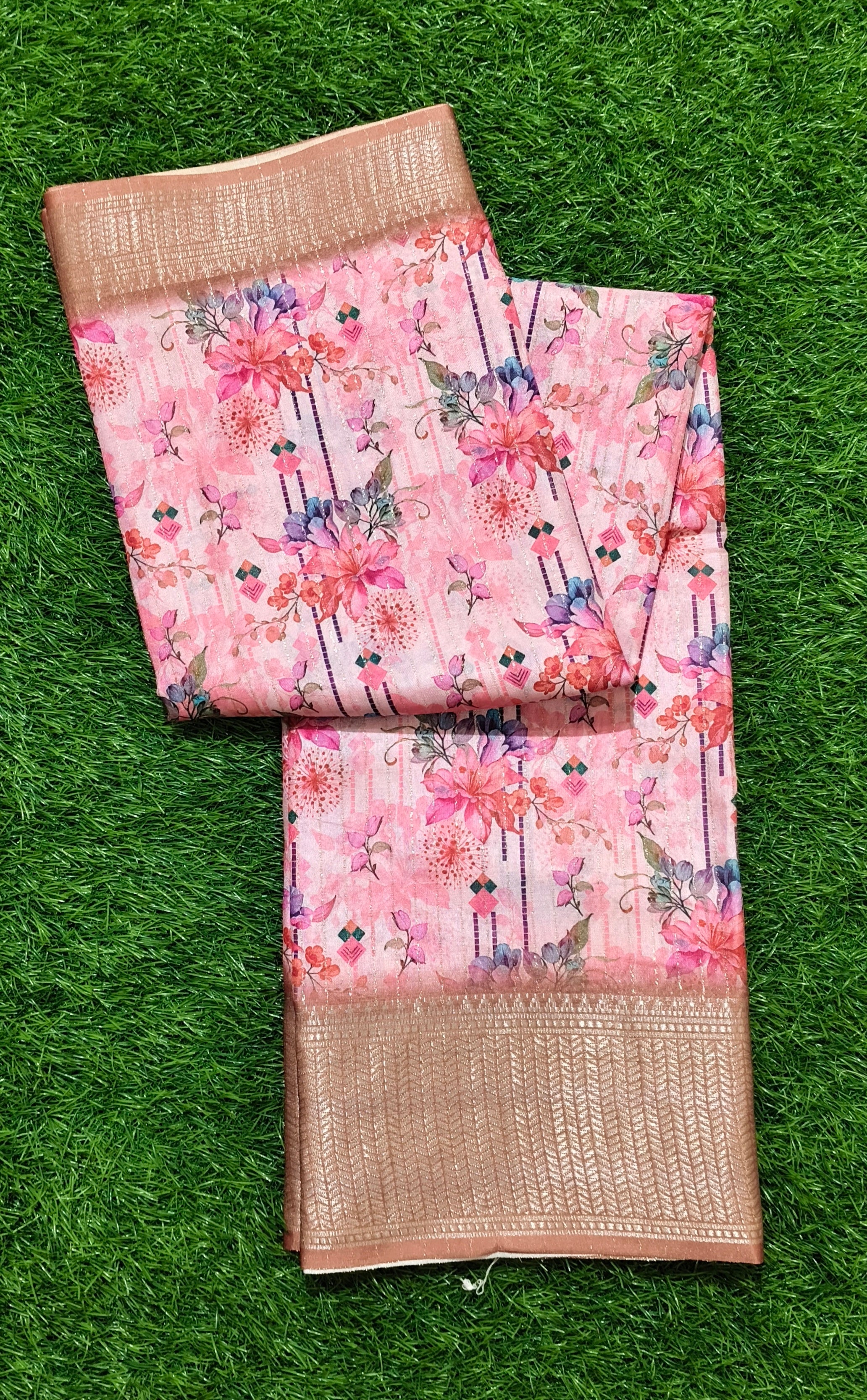 Rose-Gold Zari Border