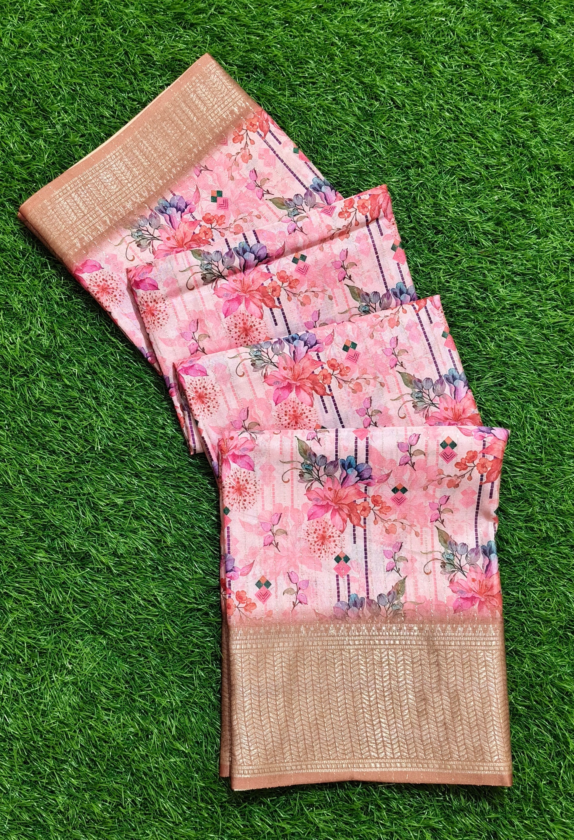 Rose-Gold Zari Border