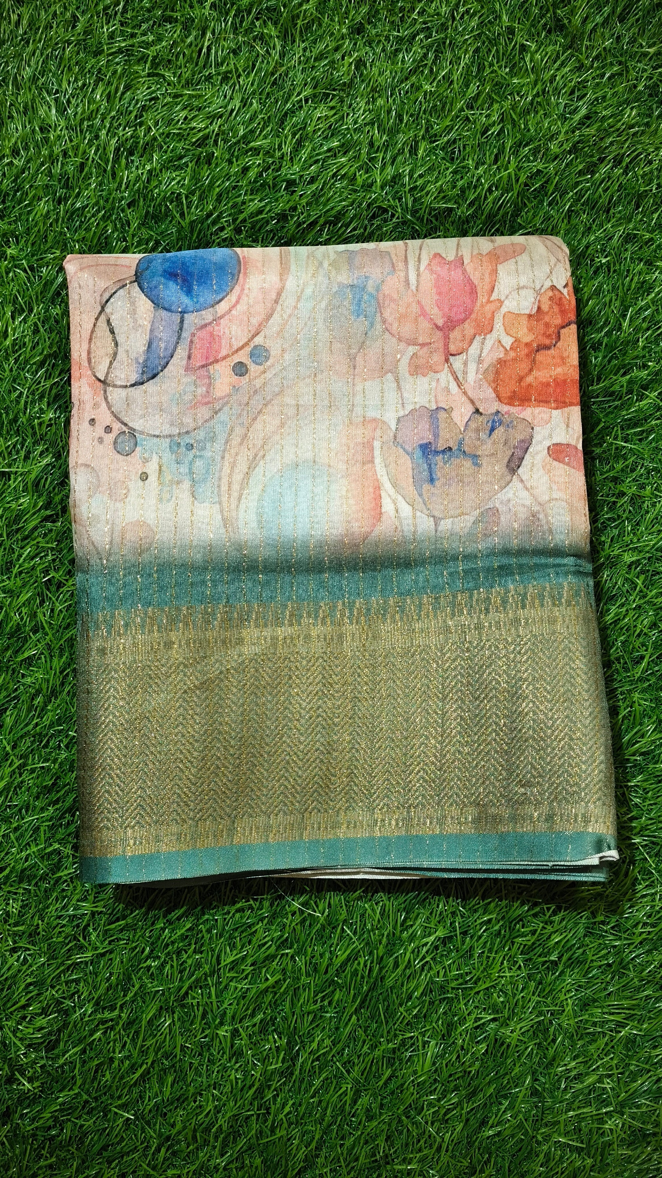 Abstract-Floral Saree