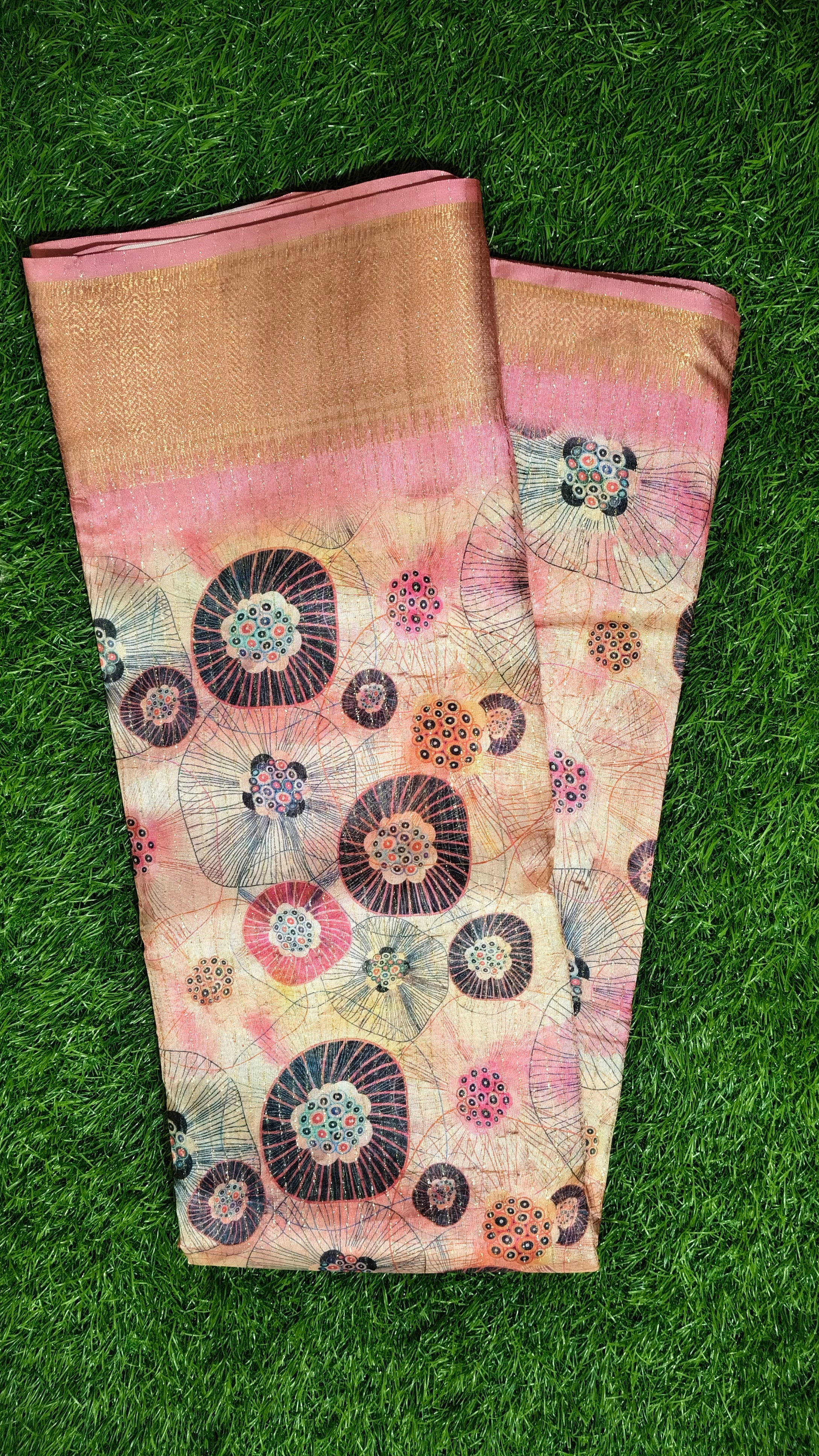 Rose-Gold Zari Border