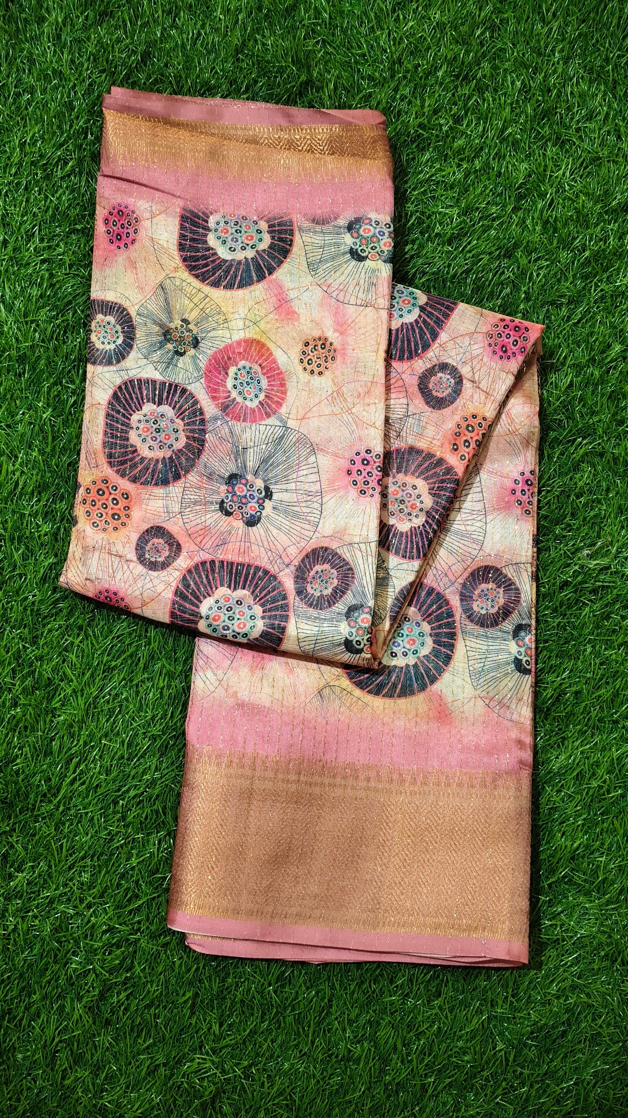 Rose-Gold Zari Border