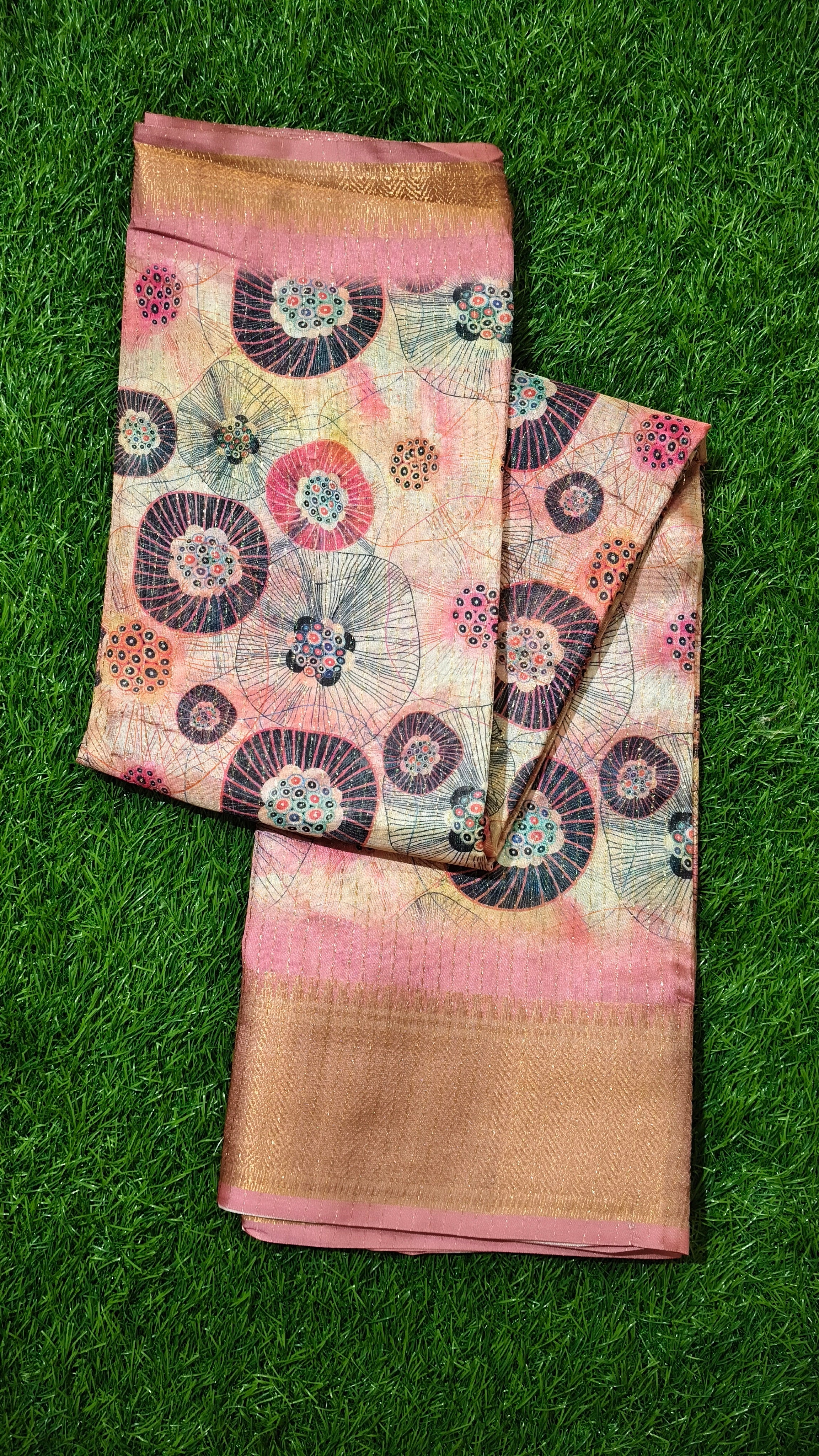 Rose-Gold Zari Border