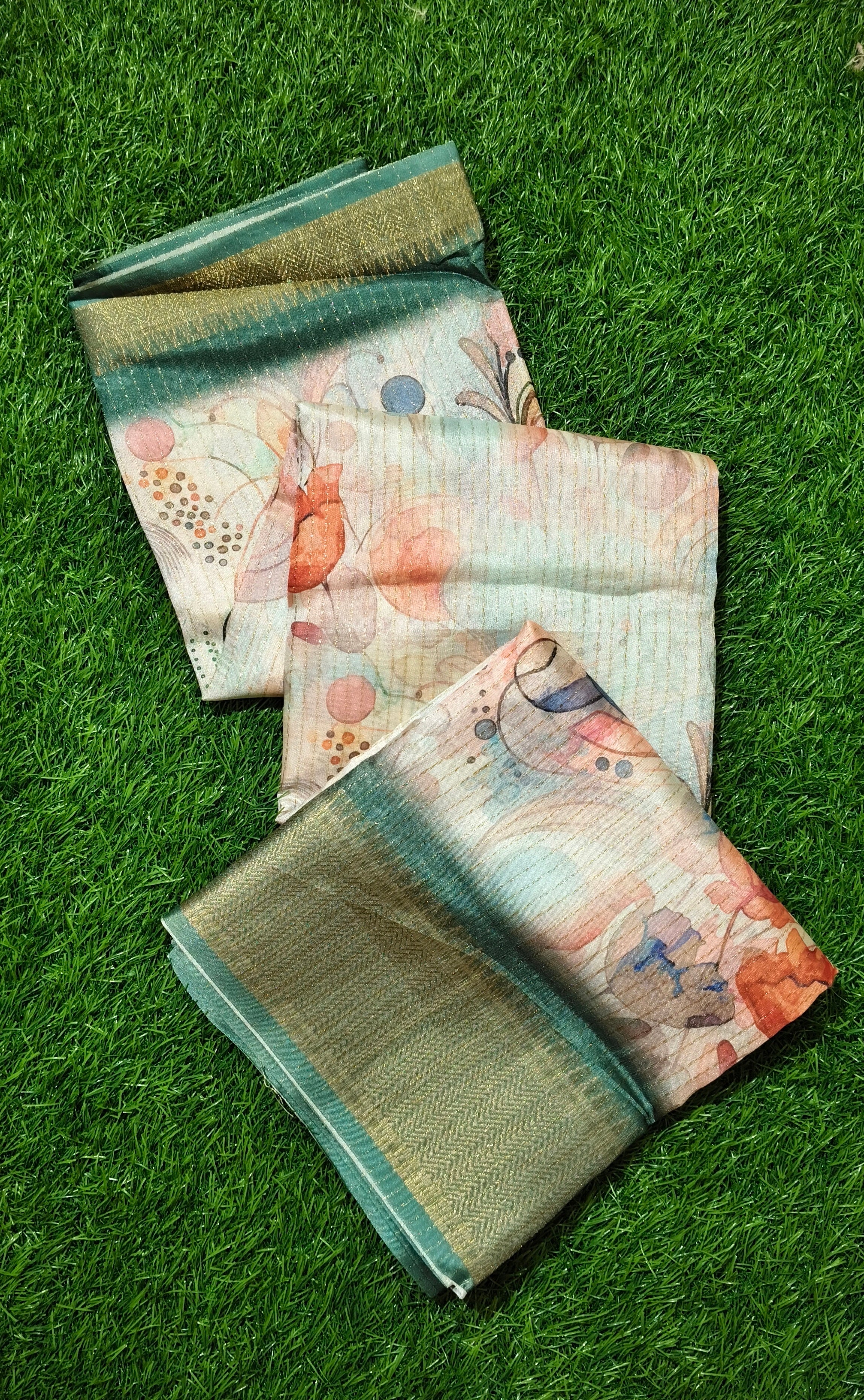 Abstract-Floral Saree