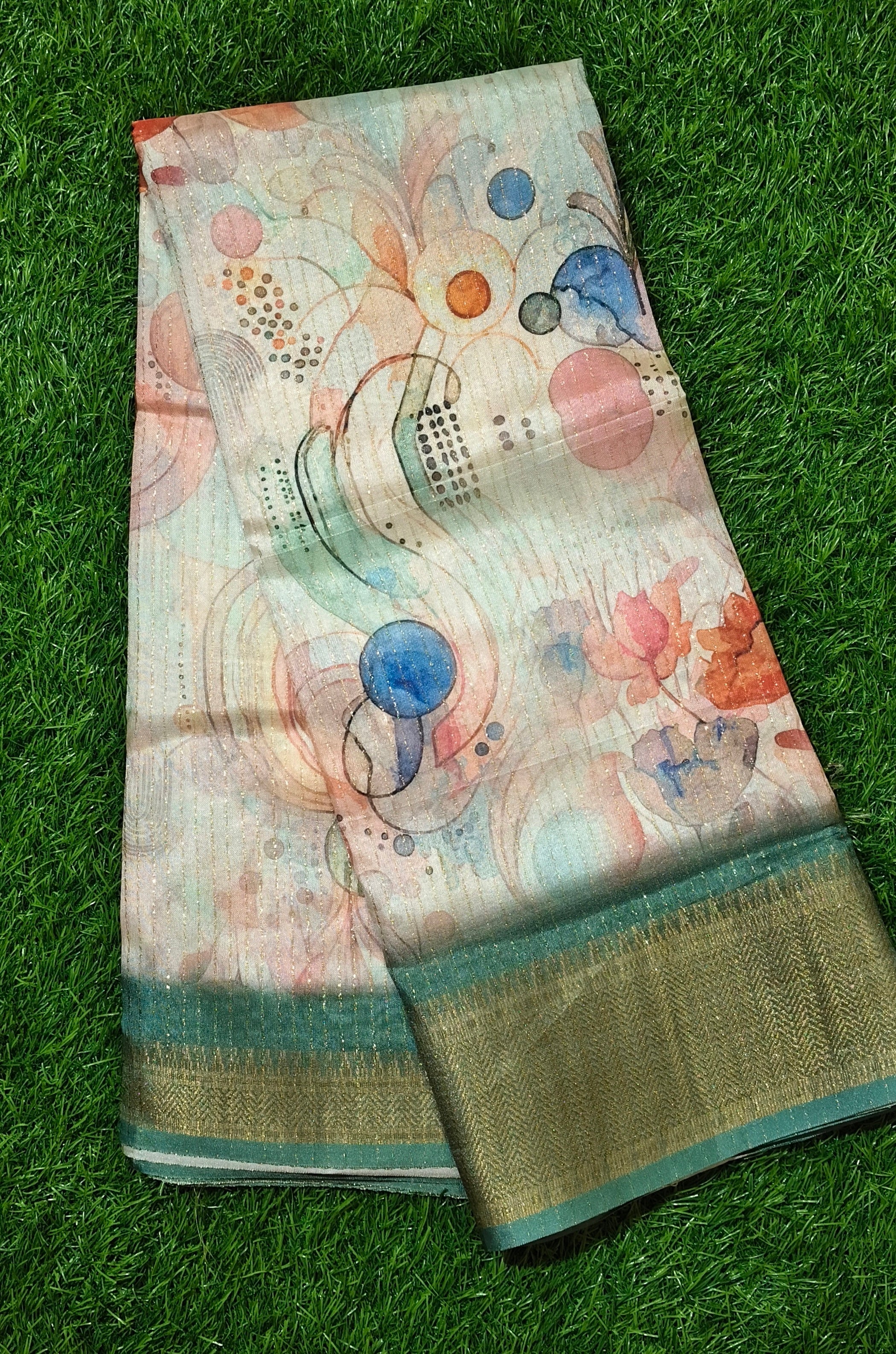 Abstract-Floral Saree