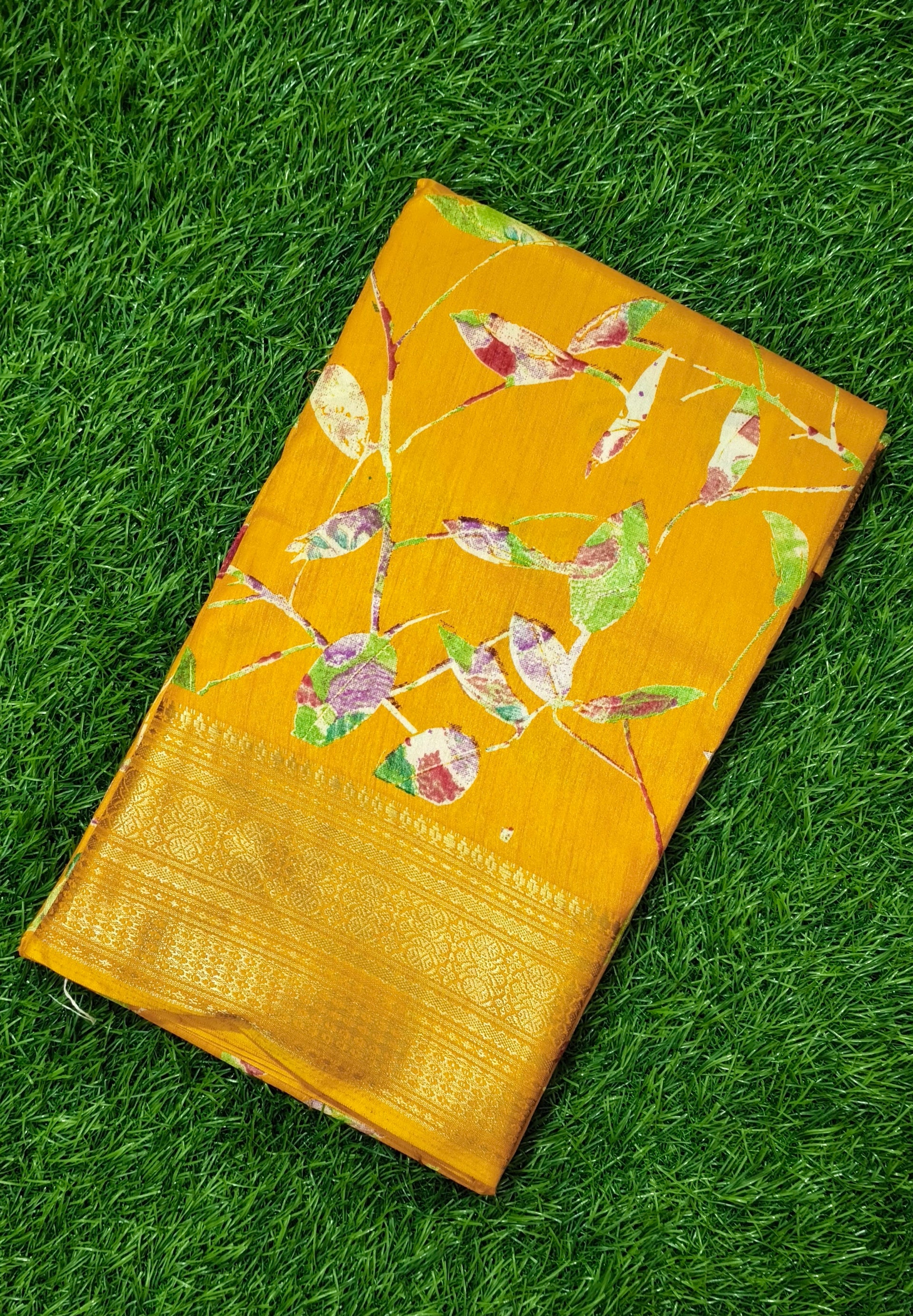 Golden-Yellow Saree
