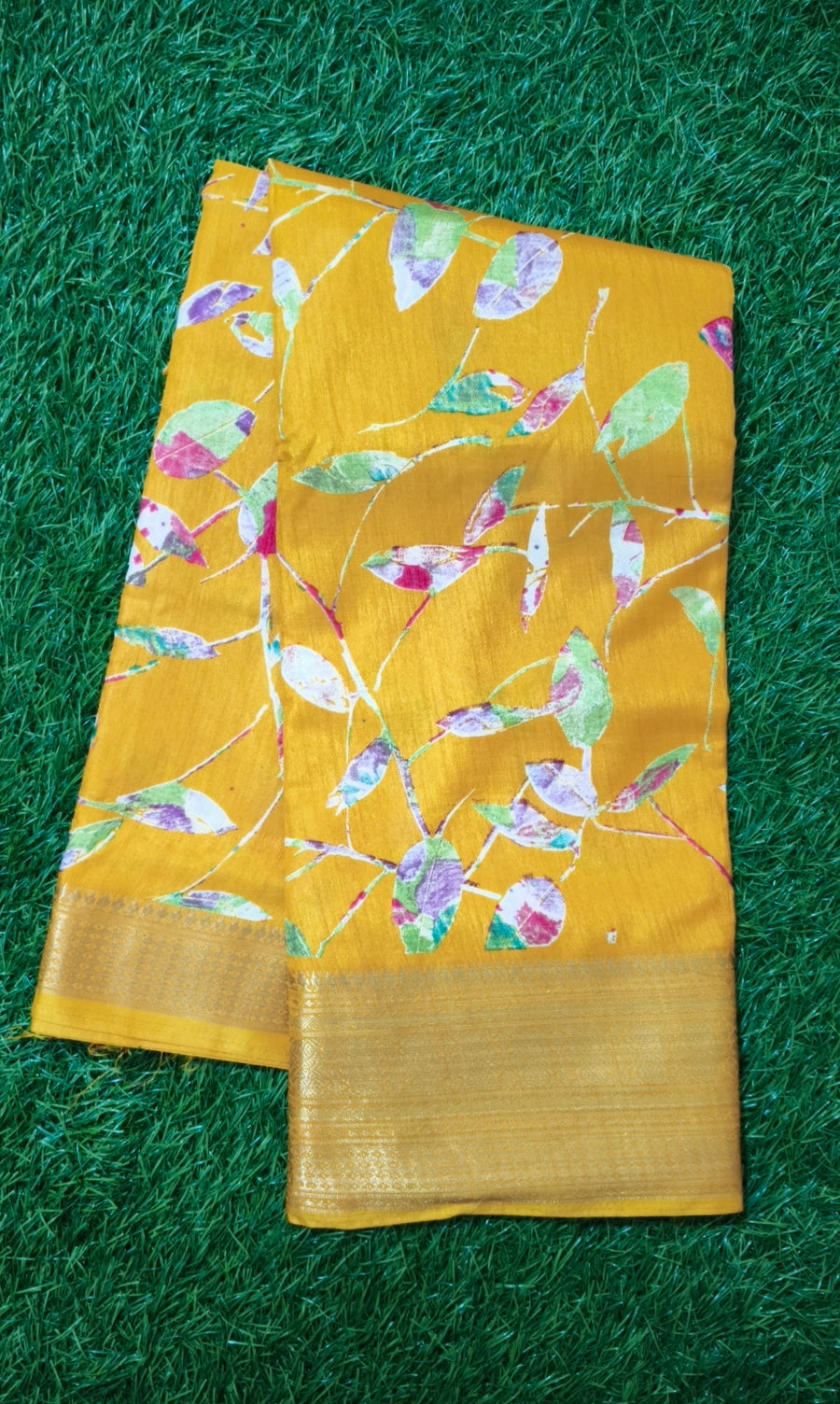 Golden-Yellow Saree