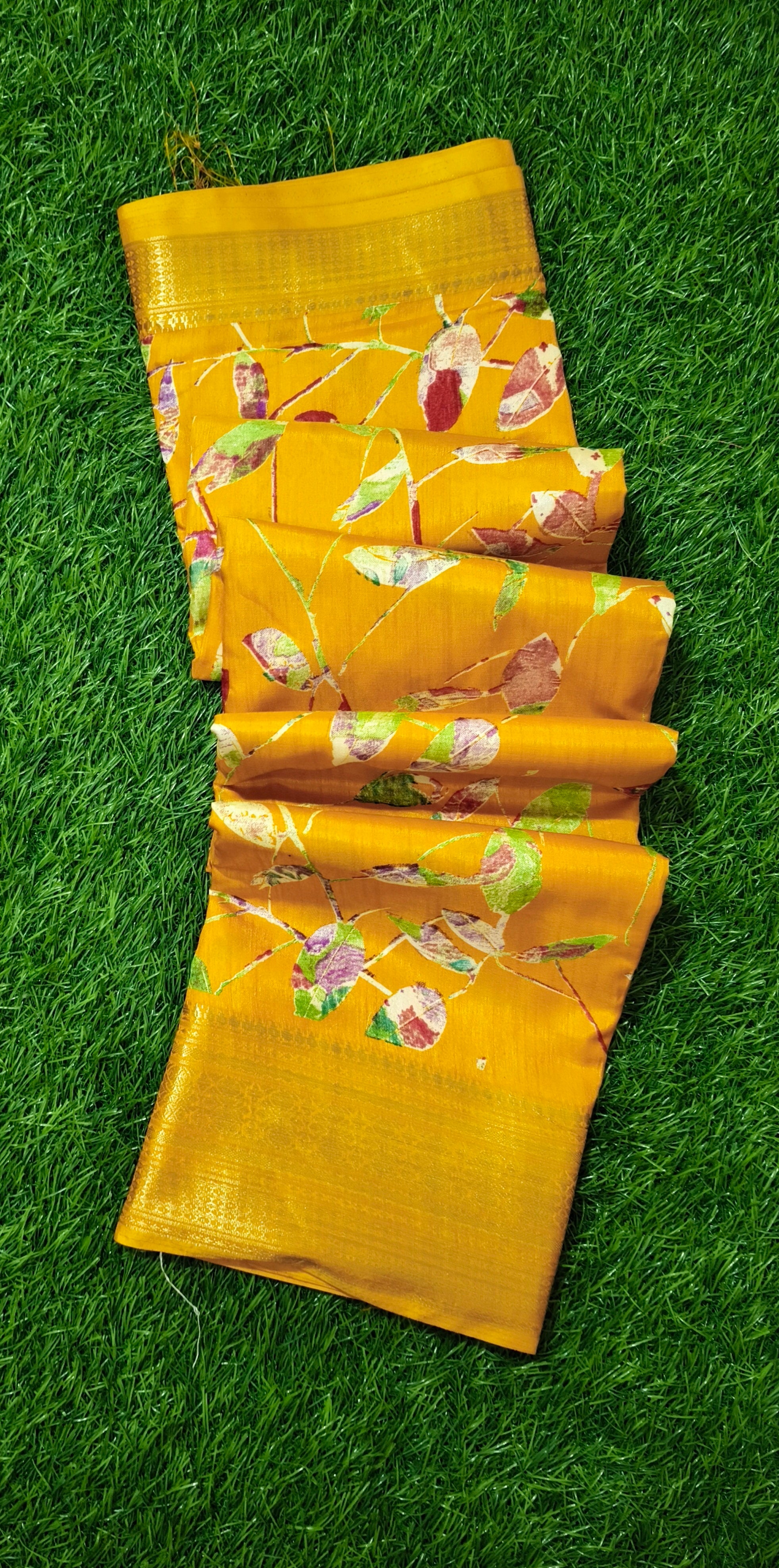 Golden-Yellow Saree