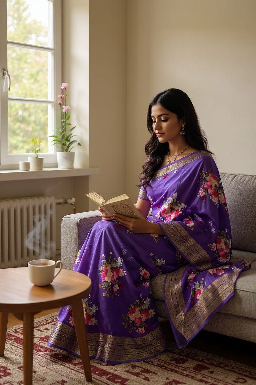 Moss Mellow Silk Captivating Purple