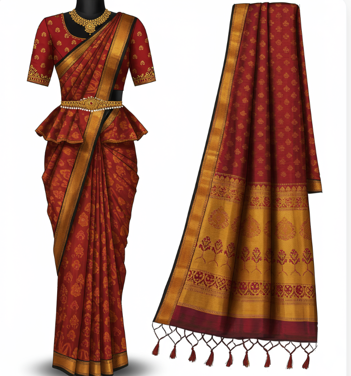 Indo-Western saree style