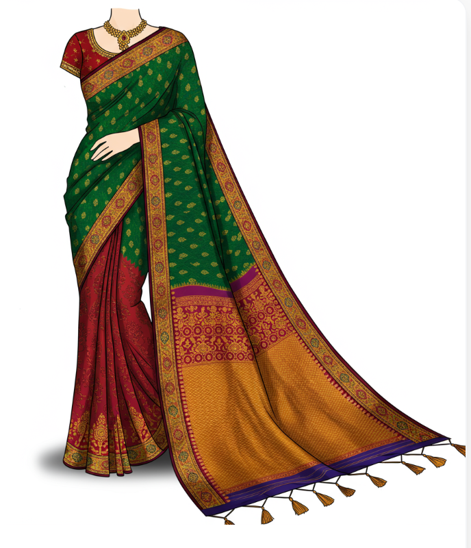 Indo-Western saree style