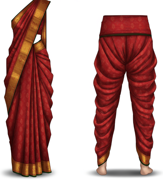Indo-Western saree style