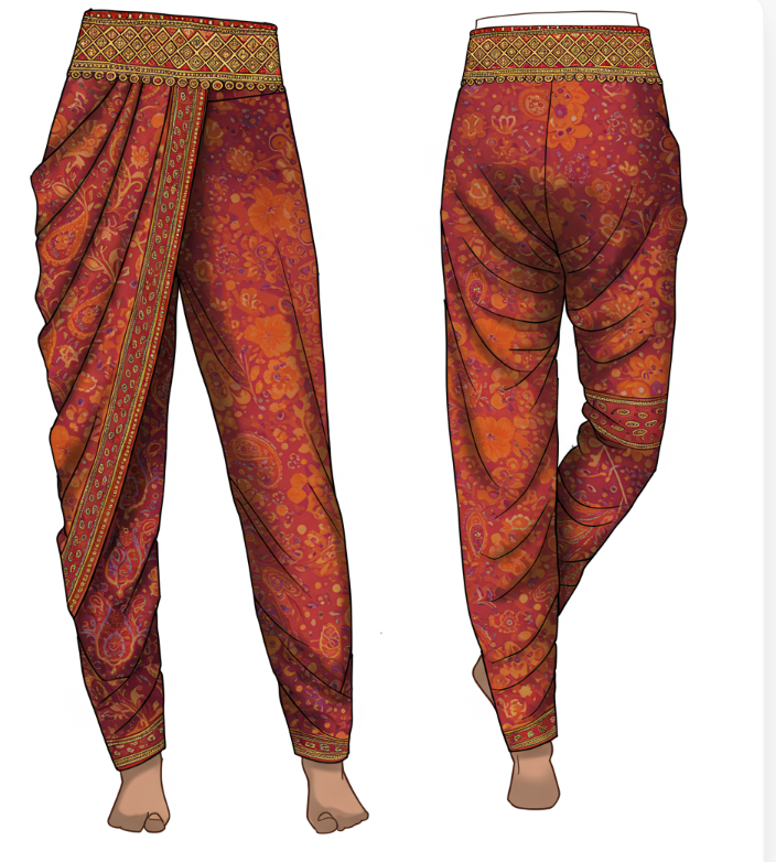 Indo-Western saree style