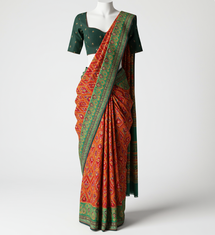 Indo-Western saree style