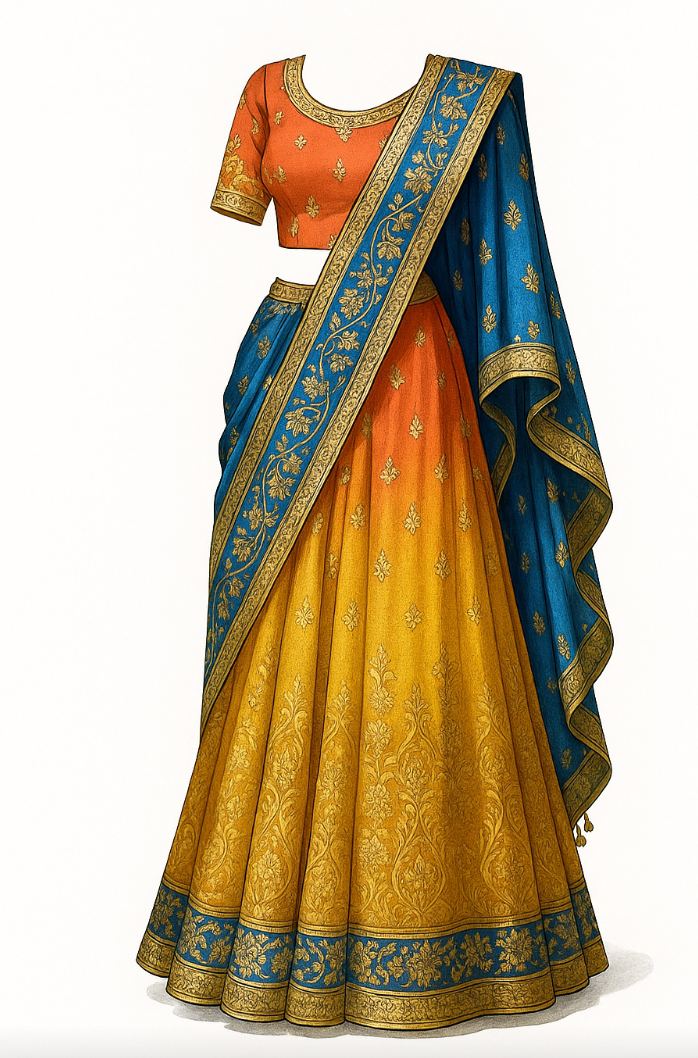 Indo-Western saree style