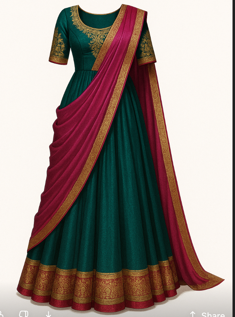 Indo-Western saree style