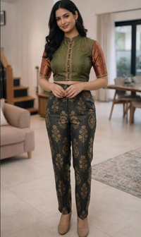 Black Floral Saree