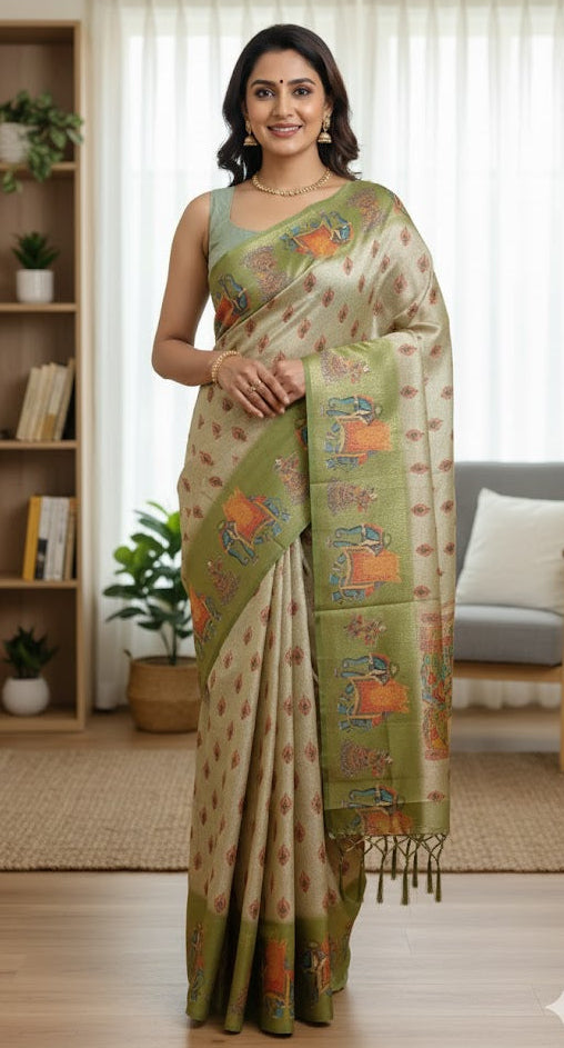 Kalamkari-style border