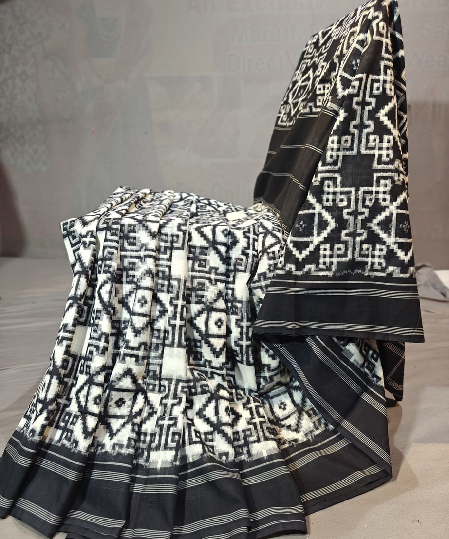 Double Ikkat Teliya Rumal Designer Sarees