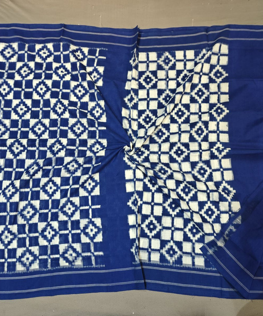 Double Ikkat Teliya Rumal Designer Sarees