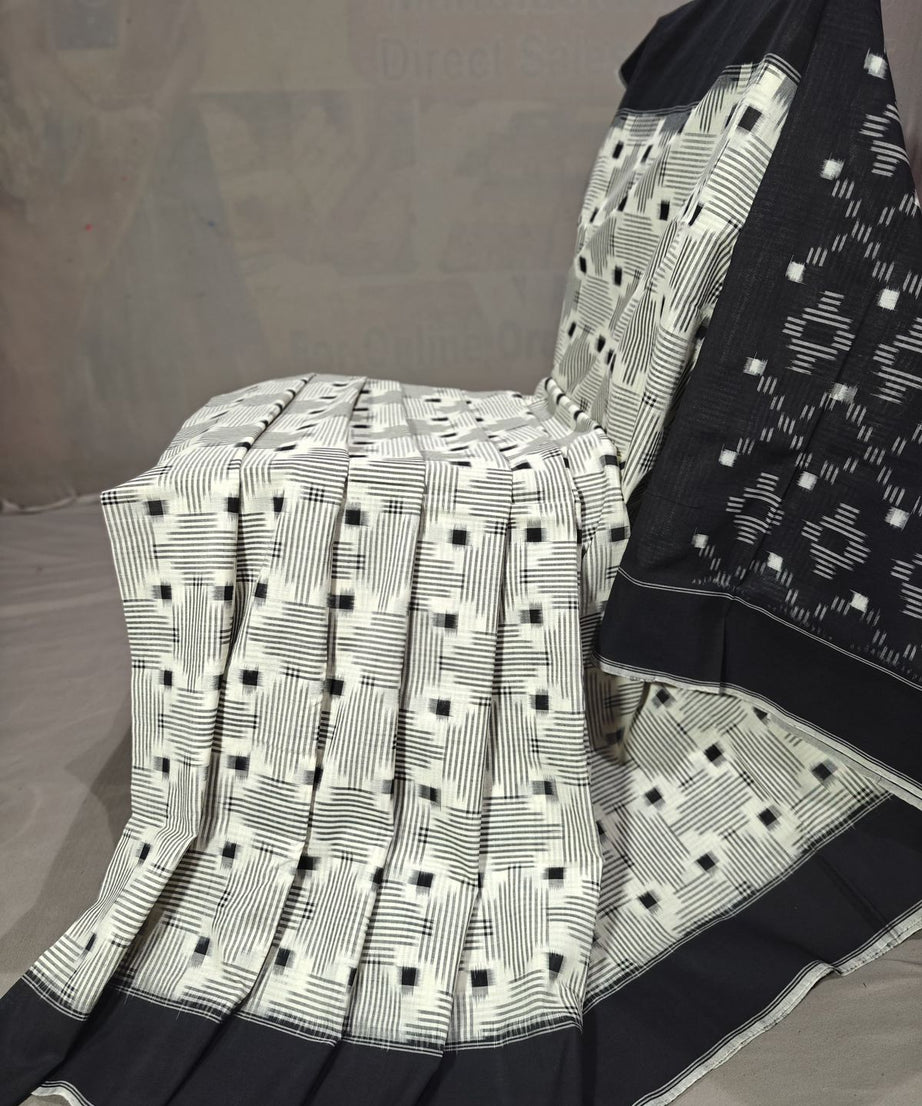 Double Ikkat Teliya Rumal Designer Sarees