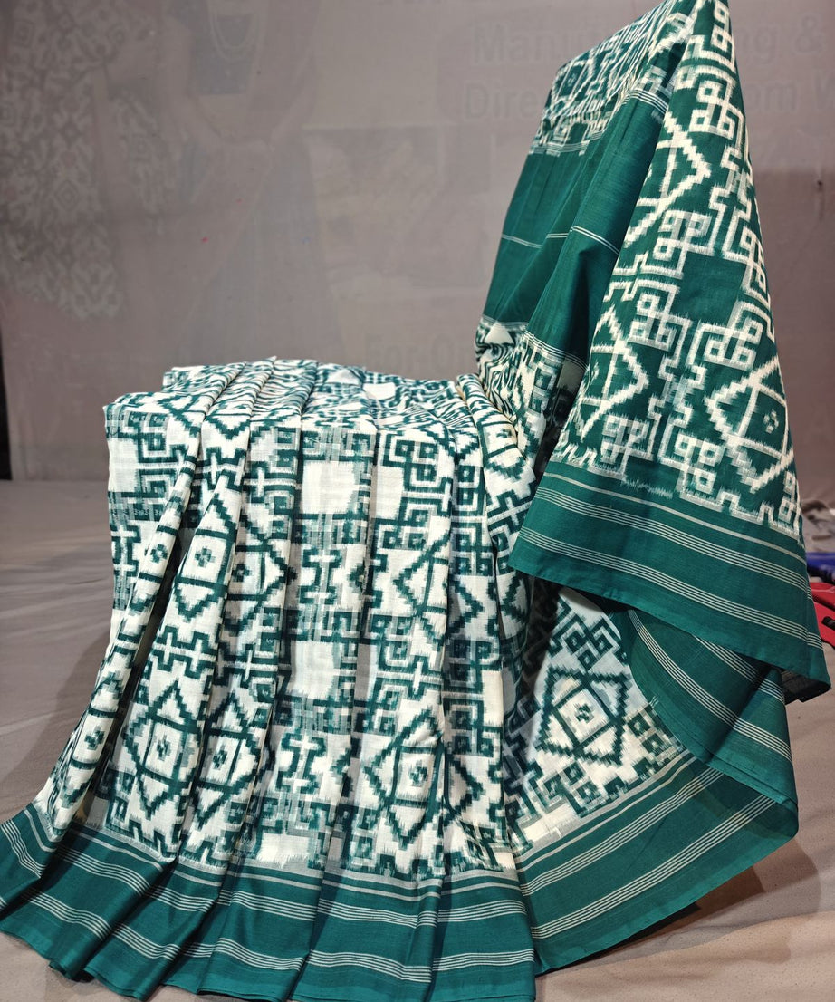 Double Ikkat Teliya Rumal Designer Sarees