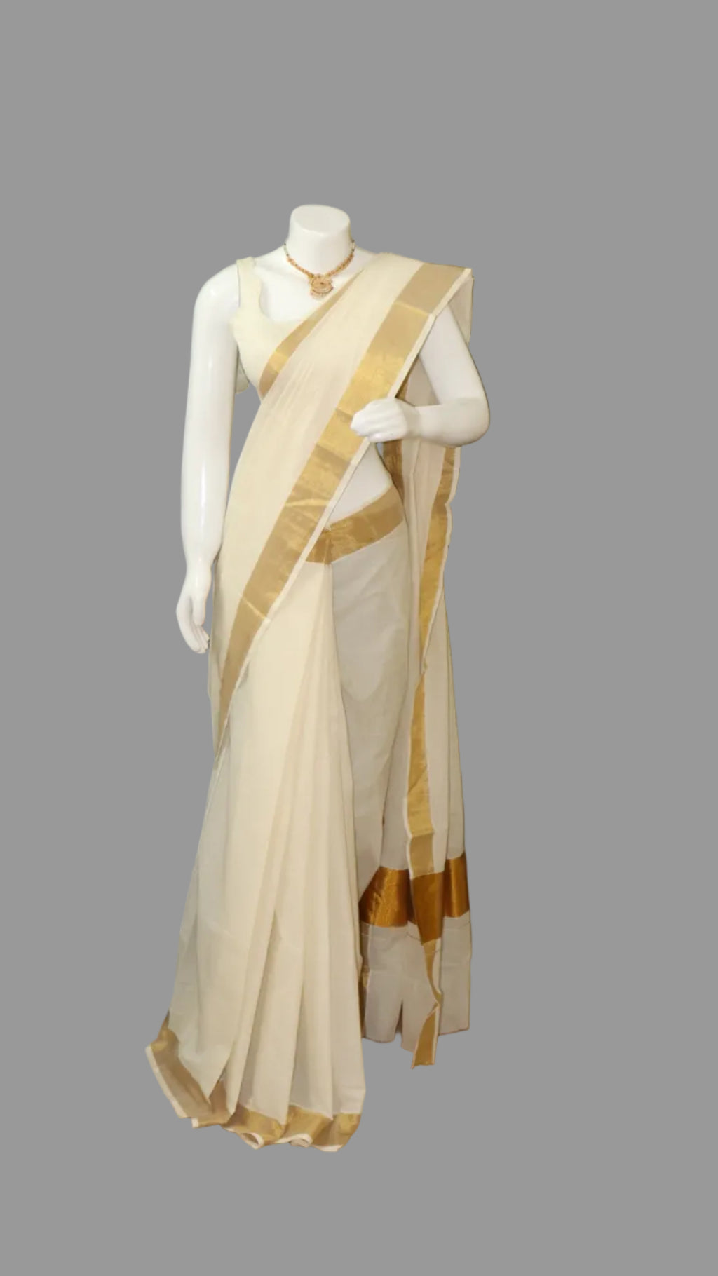 kerala cotton saree