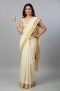 kerala cotton saree
