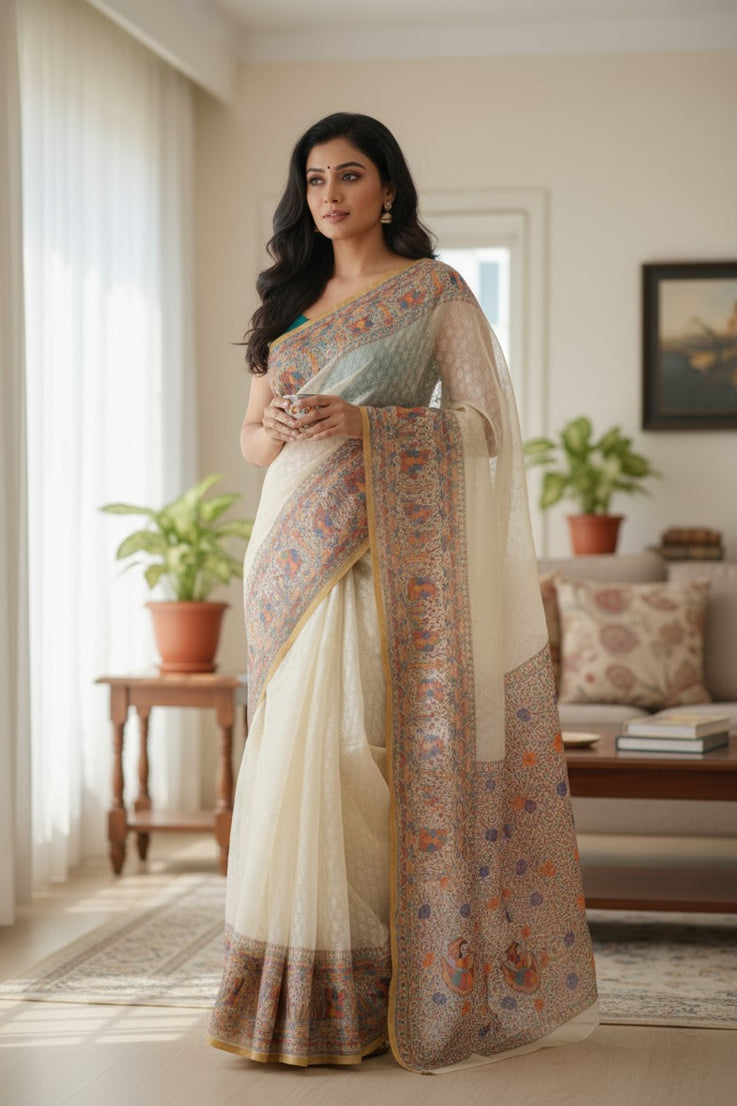 Multi-Color Digital Kalamkari Print