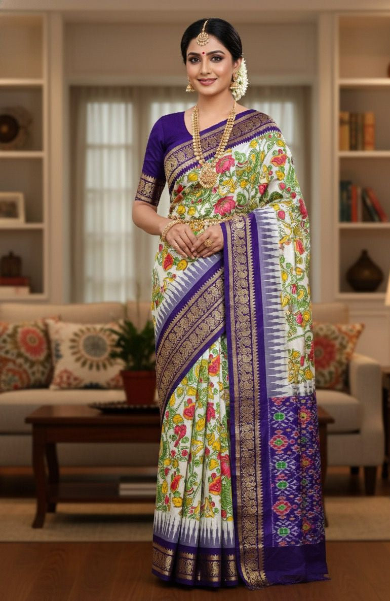 Ikkat Silk - Silk Mark Certified