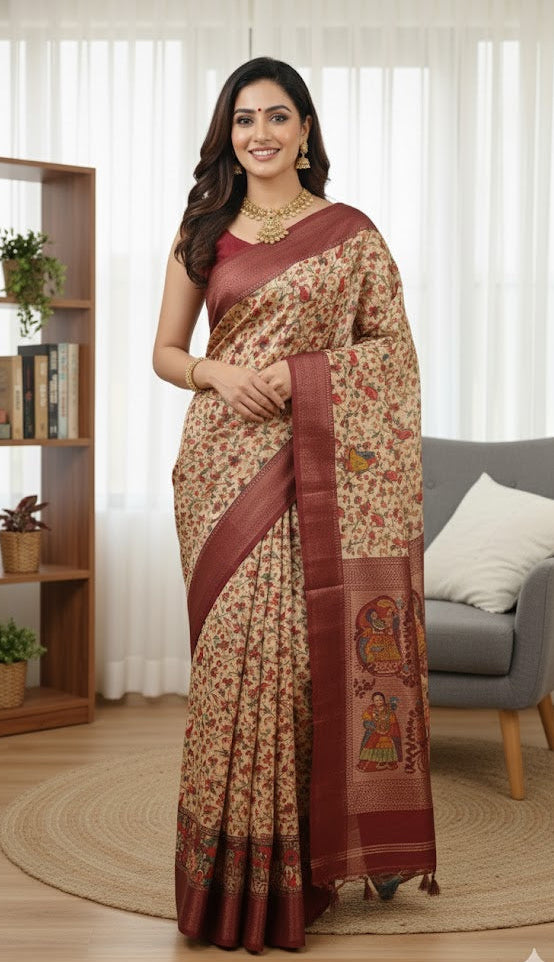 Synthetic/Fancy Saree